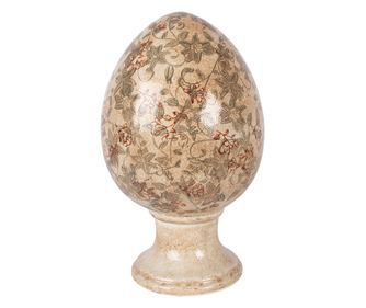 Bohém Dekorációs Váza Barna Zöld Ø17x28 cm