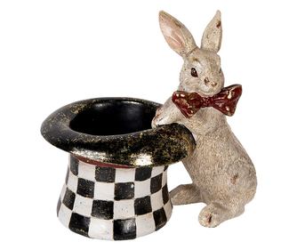 Figurina Iepuras Paste polirasina multicolora 25x16x23 cm