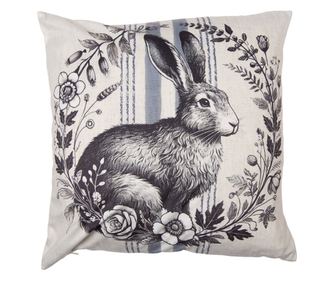 Nyuszi poliészter párna 45x45 cm