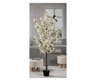 Λευκό Τεχνητό Δέντρο Λουλουδιών - 170 εκ.