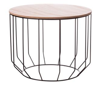 Комплект от 3 дървени и железни маси