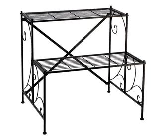 Fekete vas állvány 60 x 49 x 59 cm