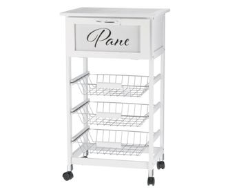 Carucior servire mdf ceramica 47 x 37 x 85 cm