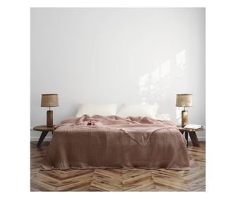 Пике кувертюра waffle, Majoli Bahar Home Collection, 100% памук, 390 gsm, Optimus Ballet