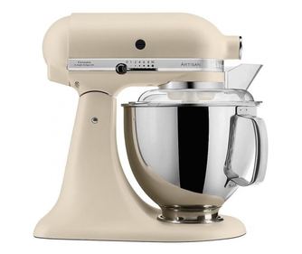 KitchenAid Artisan Elegance 5KSM175PSEFL bolygóműves mixer, 300 W, 4,8 l, közvetlen meghajtás, 10 sebességfokozat, bézs