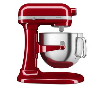 KitchenAid Artisan 5KSM70SHXEER bolygóműves mixer, 375 W, 6,6 l, 10 sebességfokozat, tálemelés, piros