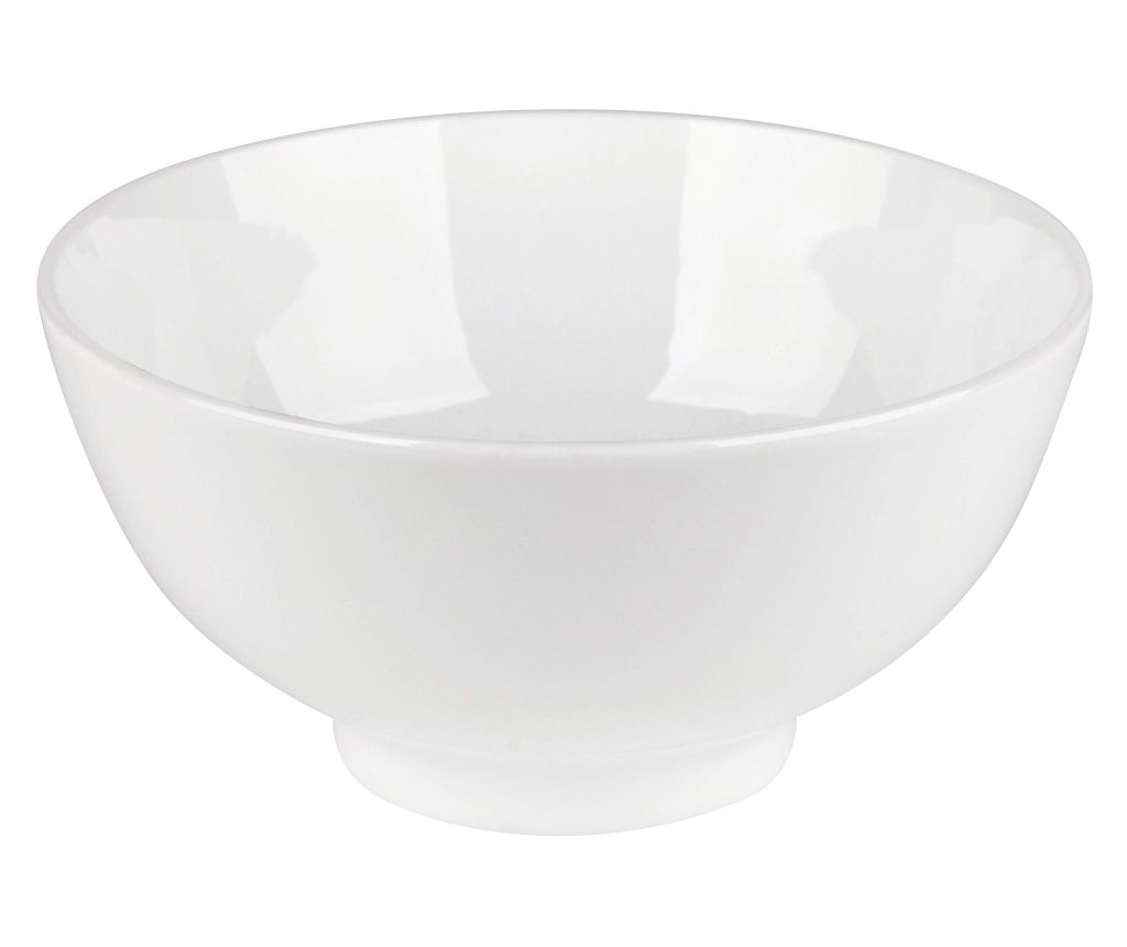 Bol alb din porțelan, 13 cm