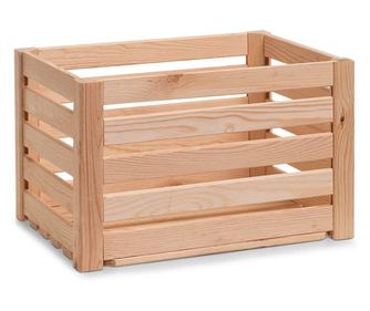 Kutija za pohranu "Bars", drvena, 40 x 30 x 24 cm, 13362