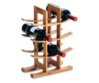 Zeller Stalak za boce za vino, bambus, 29x16x42 cm
