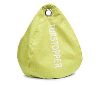 Zeller Stoper za vrata PVC, Zeleni, 18x13x20 cm