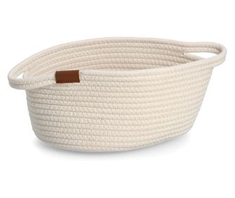 Košarica za odlaganje, pamuk-poliester, prirodni, ca. 29 x 21 x 13 cm cm, 14436