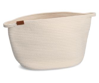 Košarica za odlaganje, pamuk-poliester, prirodni, ca. 32 x 38 cm cm, 14437