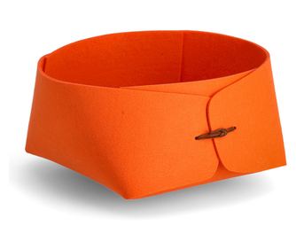Košarica za odlaganje, filc, naranča, 19x19x11,5 cm, 14456