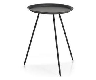 Zeller Stolić za kavu, okrugli, metalni, crni, ∅39x53,5 cm, 17005