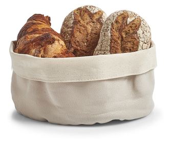 Zeller kenyértartó vászon 20 x 12 cm, szürke-bézs