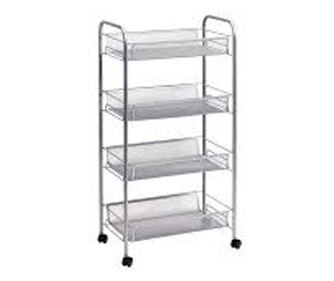 Zeller Kolica sa ladicama, metalna mreža, 42,5x26x83,5 cm