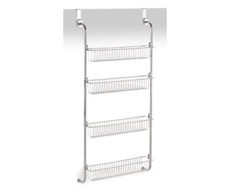 Vješalica za vrata s 4 košarice, Kromirana