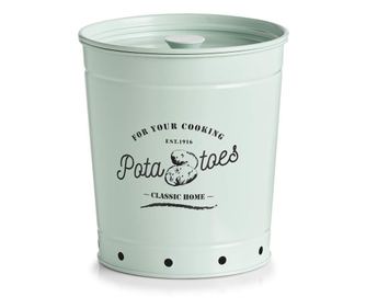 Μιντ Πράσινο Μεταλλικό Δοχείο Πατάτας