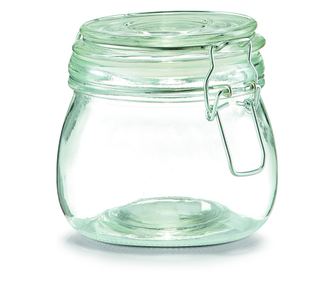 Steklen kozarec s pokrovom, 500 ml