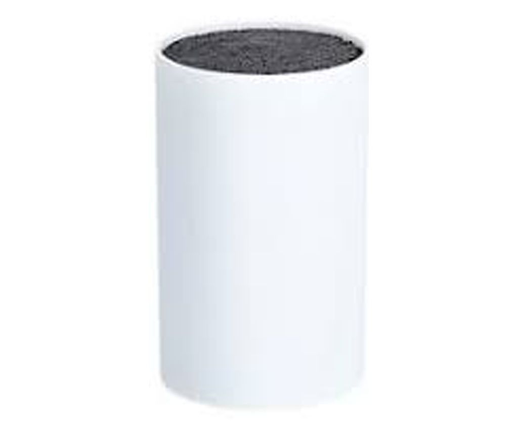 Fehér műanyag kés tartó, 11x8cm