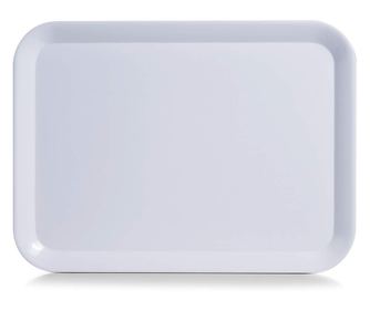 Velik bel pladenj iz melamina