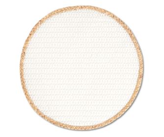 Zeller Podmetač "Nature", bijeli, mješavina papira, Ø 38 cm, 27038