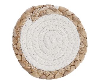 Suport pahar Boho, Bumbac-Porumb, Culoare Naturală, Aproximativ Ø 12 cm