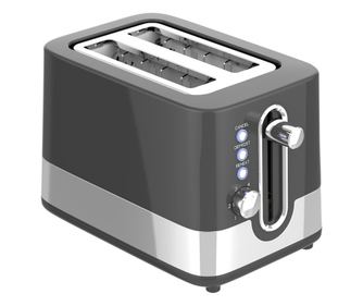 Oliver Voltz OV51440I Kenyérpirító, 800 W, 6 szint, Középre igazítás, Morzsatálca, Fekete/rozsdamentes acél