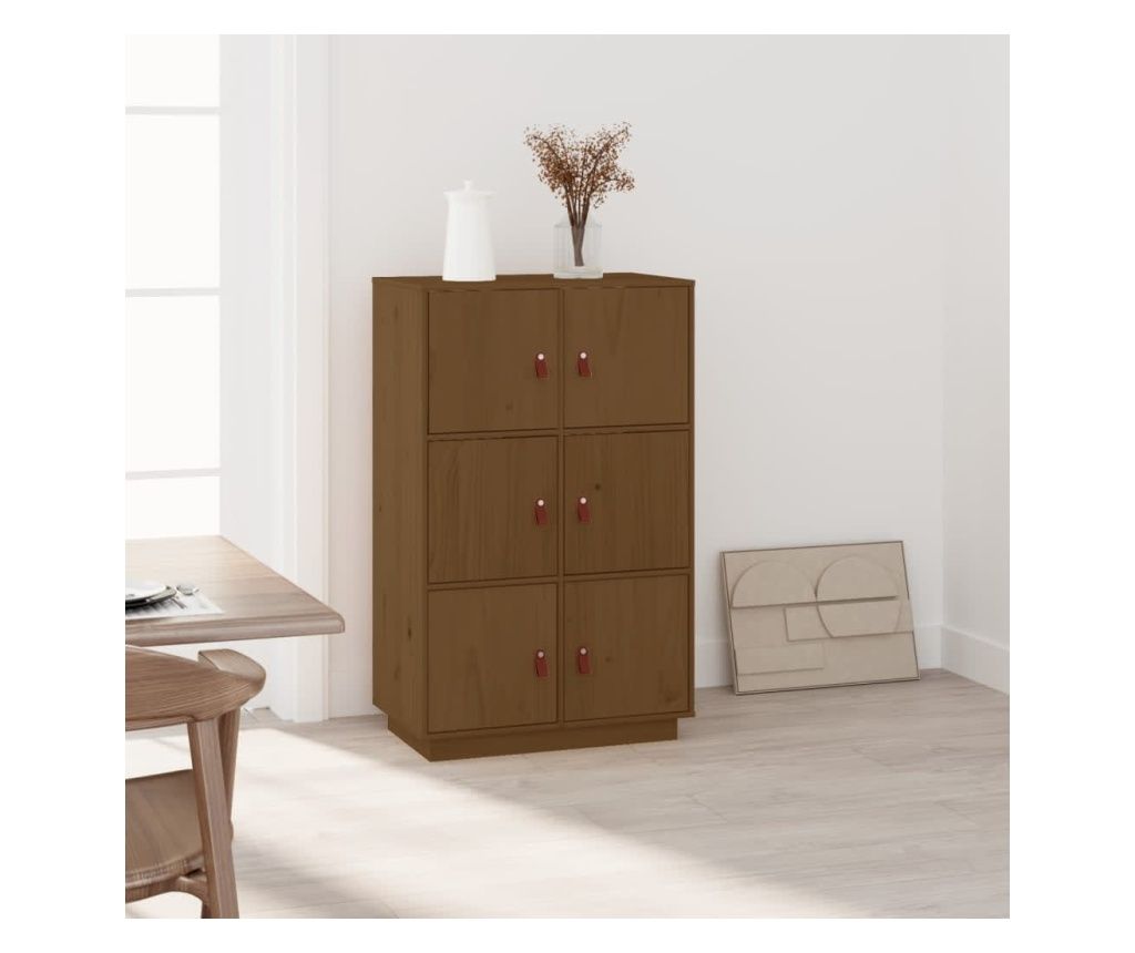 Mzbarna magas szekrny, 67x40x108,5 cm, tmr fenyfa