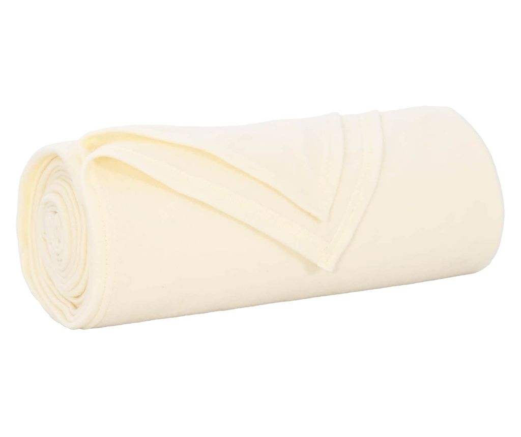 vidaXL Pătura de aruncat Crem 170 x 130 cm Molton