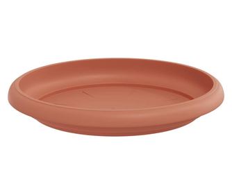 vidaXL Tavă rotundă pentru flori 24 pcs Roșu cărămidă Ø 14 x 2 cm