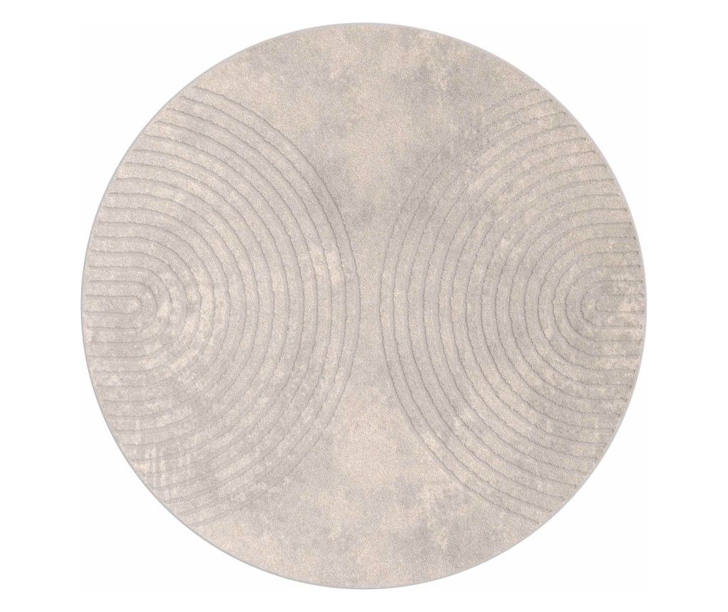vidaXL Covoare de zonă Rotund Bej Ø 200 CM