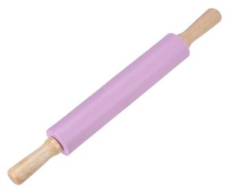 Sucitor Pufo pentru bucatarie sau cofetarie din lemn si silicon, 43 cm, mov