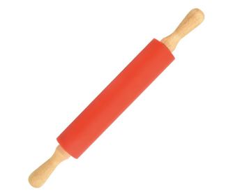 Sucitor Pufo pentru bucatarie sau cofetarie din lemn si silicon, 43 cm, rosu