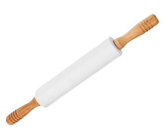 Sucitor Pufo pentru bucatarie sau cofetarie din lemn si silicon, 48 cm, alb
