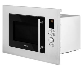 Cuptor cu microunde incorporabil ECG MTD 2390 VGSS, 23 L, interior din inox, 8 programe automate, 900 W + 1000 W