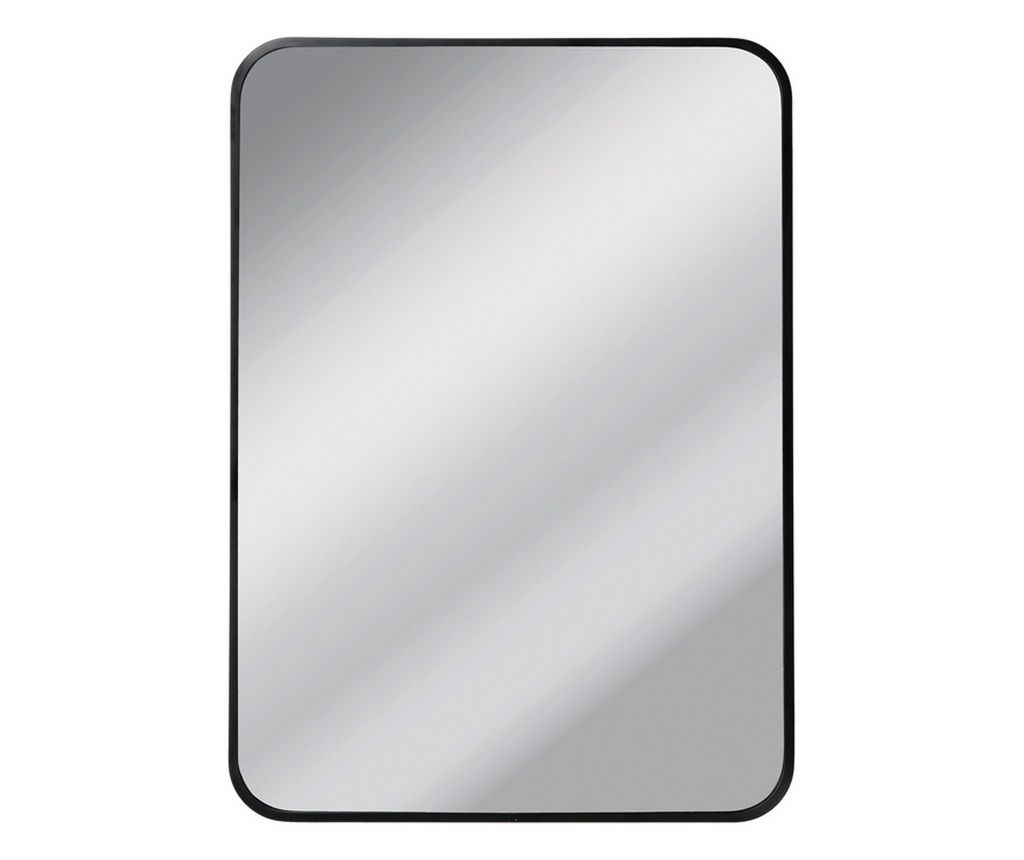 2 db Alumínium fali tükör szett, fekete és fehér, 60 x 90 cm