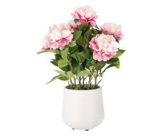 Művirág cserépben, rózsaszín és zöld, 23 x 67 cm