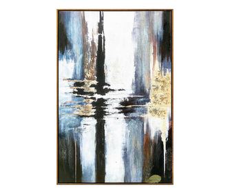 Sada 2 abstraktných pláten 60 x 90 cm