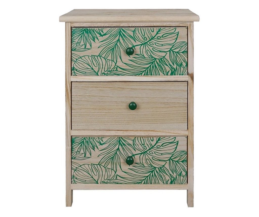 Φυσικό Πράσινο Έπιπλο Συρταριέρας 40 x 29 x 58 εκ.