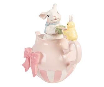 Decoratiune Paste Iepuras polirasina multicolora 20x14x20 cm