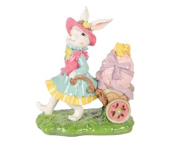 Többszínű polirezin húsvéti dekoráció 19x11x23 cm