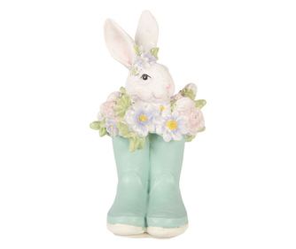Decoratiune Paste Iepuras polirasina multicolora 9x9x15 cm