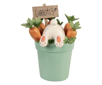 Decoratiune Paste Iepuras polirasina multicolora 21x20x28 cm