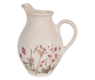 Dekoratív kerámia váza, többszínű, 21x16x25 cm