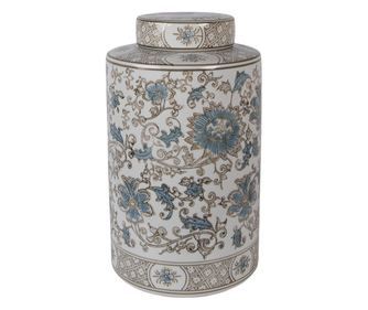 Többszínű kerámia virágváza Ø 18x30 cm