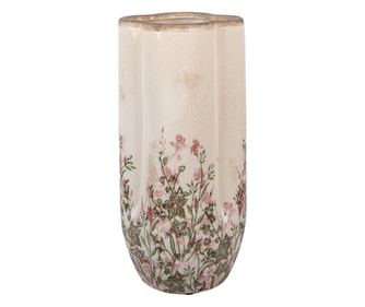 Levél mintás kerámia váza Ø 15x30 cm