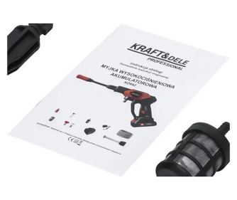 Masina de spalat cu presiune fara fir, Kraft&Dele, 60 bar 20V 4Ah, KD662