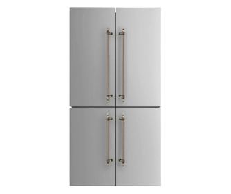 Frigider side by side, ILVE, Nostalgie, 539 litri, inox