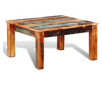 Stolić za kavu, reciklirano drvo, kvadratni